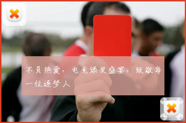 不负热爱，电竞颁奖盛宴，致敬每一位逐梦人
