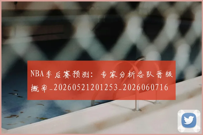 NBA季后赛预测：专家分析各队晋级概率_20260521201253_20260607160131